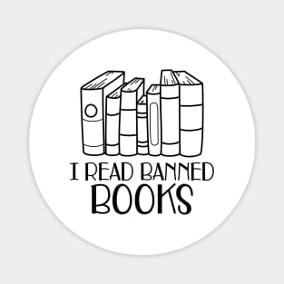 Book - I read banned books Magnet